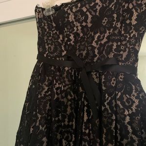 Black Lace A-line Mini